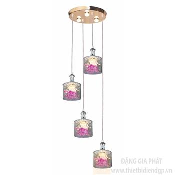 Đèn thả bàn ăn Ø300*H800, LED 12W*4 lamp, ánh sáng vàng NB 766/4B
